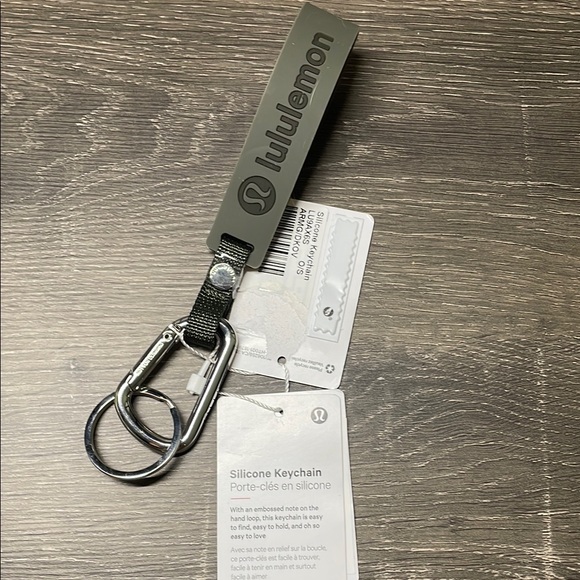 lululemon athletica Other - lululemon athletica Black and Gray Silicone Key Holder